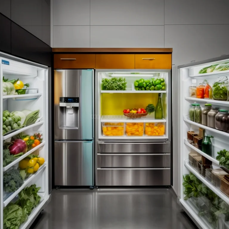 Warnhinweis auf Kühlschrankdisplay